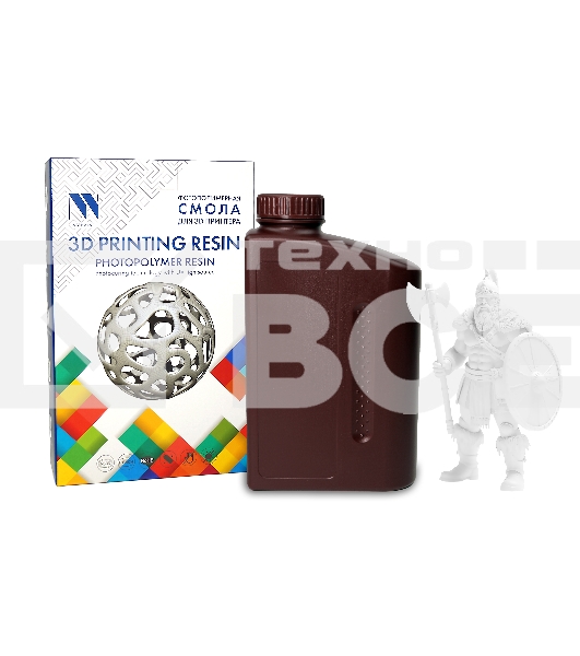 Фотополимерная смола NVPRINT ABS Like Resin White для 3D печати 1 кг (бут)