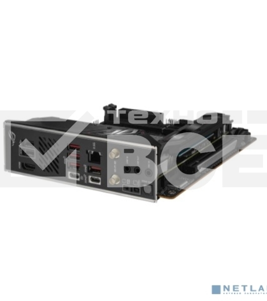 Материнская плата ASUS ROG STRIX B650E-I GAMING WIFI, AM5, AMD B650, 2xDDR5, 2xSATA, 2xM.2, 1xPCIe 5.0 x16, 1xHDMI, 1x 2.5Gb LAN, 4xUSB-A 3.2 Gen 2, 1xUSB-A 3.2 Gen 1, 1xUSB-C 3.2 Gen 2x2, 3x3.5 мм, 7.1, Mini-ITX
