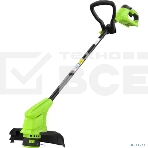 Триммер Greenworks 25 см, авт., 24V, с АБ 2 А.ч. и ЗУ слайдер 2,0А 2107207SA, фото4