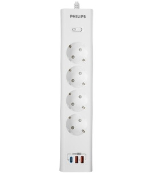 Сетевой фильтр Philips CHP8246WB/51 3м, 4 розетки, белый