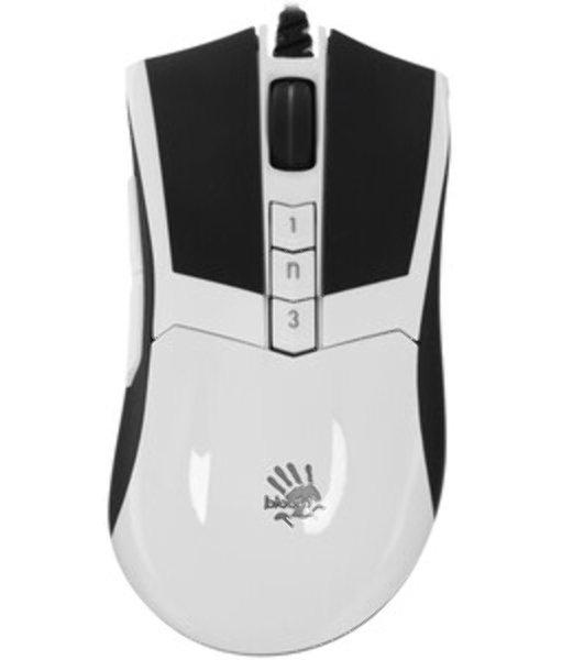 Мышь проводная A4Tech Bloody W90 Max белый/черный, 10000 dpi, USB, кнопки - 10