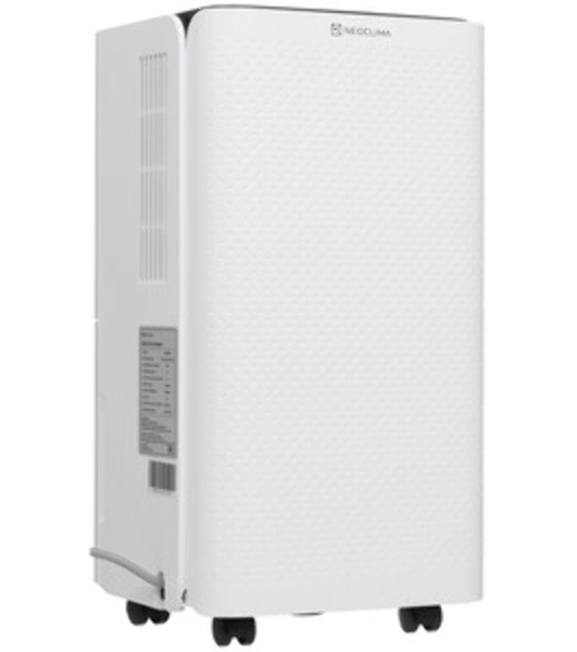 Осушитель воздуха Neoclima ND-10RH белый, 10 л/сутки, 2 л, гигростат, очистка воздуха
