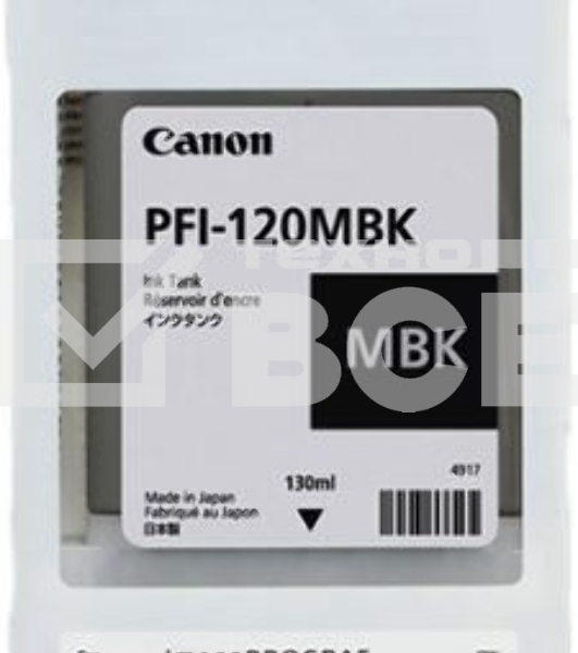 Картридж струйный Canon PFI-120 MBK 2884C001 черный матовый (130мл) для Canon Canon imagePROGRAF TM-200/205