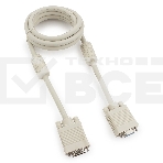 Кабель Gembird CC-PPVGAX-6,  Кабель удлинитель VGA Premium ,1.8м,15M/15F,тройн. экран,феррит. кольца,пакет     , фото 1