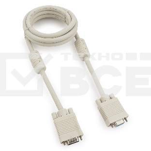 Кабель Gembird CC-PPVGAX-6,  Кабель удлинитель VGA Premium ,1.8м,15M/15F,тройн. экран,феррит. кольца,пакет     
