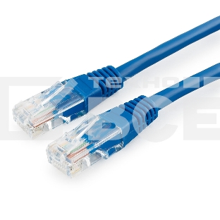 Патч-корд медный UTP Cablexpert PP10-10M/B кат.5, 10м, литой, многожильный (синий)