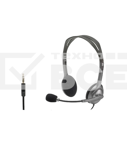 Гарнитура Logitech Headset H111 Stereo grey (981-000594/981-000593/981-000588)
