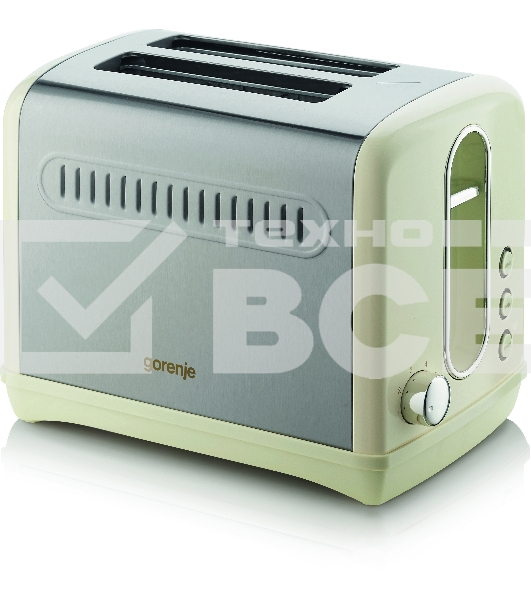 Тостер Gorenje T1100CLI 860Вт бежевый/серебристый