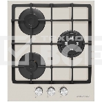 Газовая варочная панель Maunfeld EGHG.43.33CBG/G газ, ширина 45 см, 3 конфорки, WOK, чугунные решетки, газ-контроль, электроподжиг, бежевый, фото20