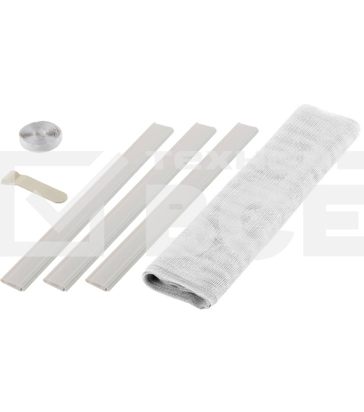 Сетка STAYER 12500-10-22 противомоскитная для двери с креп. лентой и грузиками пэт белая 1.0х2.2 м