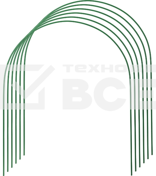 Дуги для парника GRINDA, покрытие ПВХ, 3,0м, 6шт