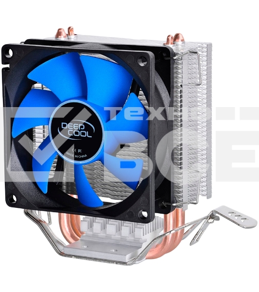 Кулер для процессора DEEPCOOL ICE EDGE MINI FS V2.0 синий, 80 мм, алюминий/медь, 2200 об/мин, 24.7 дБ, 3 pin, 100 Вт, 112 мм