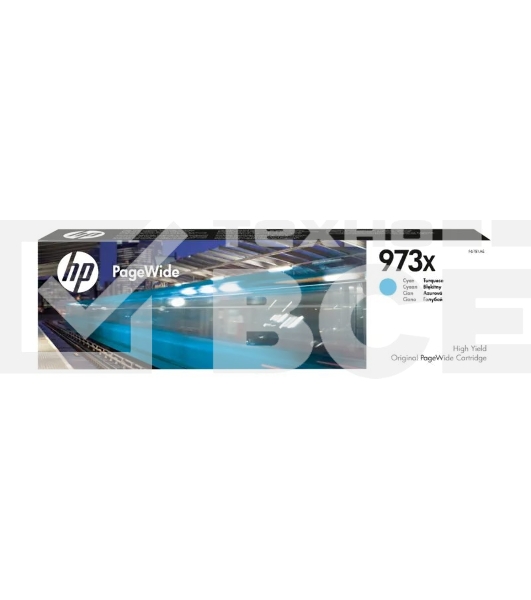 Картридж струйный HP 973X, HP PageWide, голубой