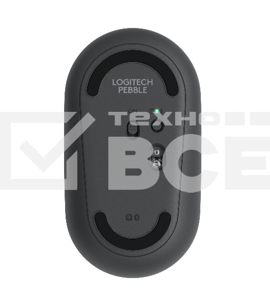 Мышь беспроводная Logitech Pebble M350 графитовый, 1000 dpi, радиоканал, Bluetooth, USB, кнопки - 3