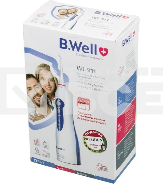 Ирригатор B.Well WI-911 белый/синий 