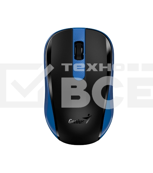 Мышь беспроводная Genius NX-8008S синий, 1200 dpi, радиоканал, USB, кнопки - 3