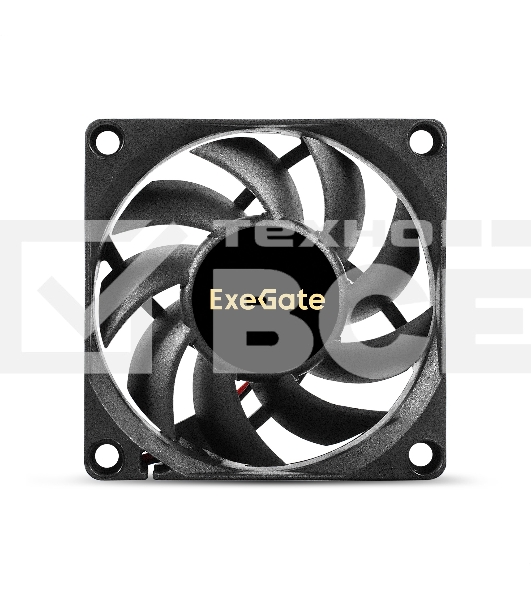 Вентилятор для корпуса ExeGate ExtraPower EP07015S2P черный, 70 мм, 3000 об/мин, 27 дБ, 2 pin