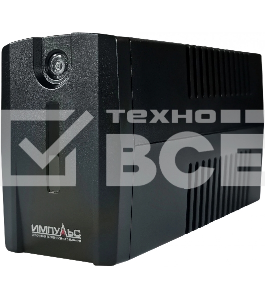 Источник бесперебойного питания Импульс Юниор Смарт 600 360Вт 600ВА черный