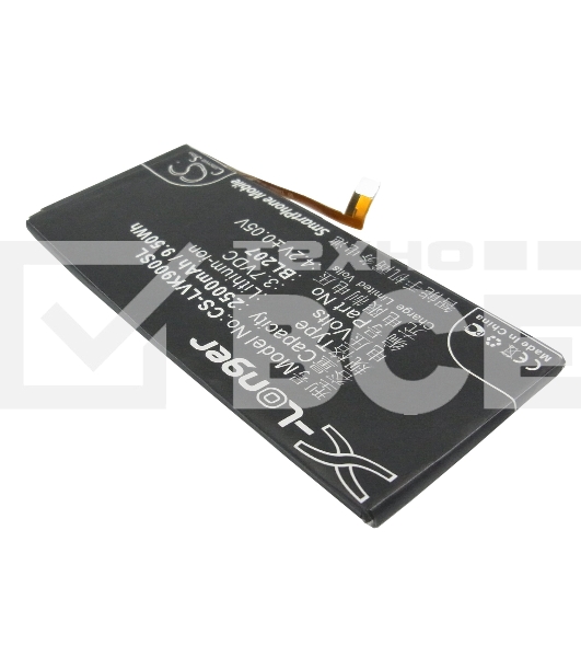 Аккумулятор CameronSinoCS-LVK900SL BL207 для Lenovo K9003.7V / 2500mAh / 9.50Wh