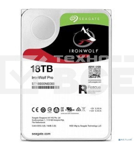 Жесткий диск Seagate Original SATA-III 18Tb ST18000NE000 NAS Ironwolf Pro (7200rpm) 256Mb 3.5