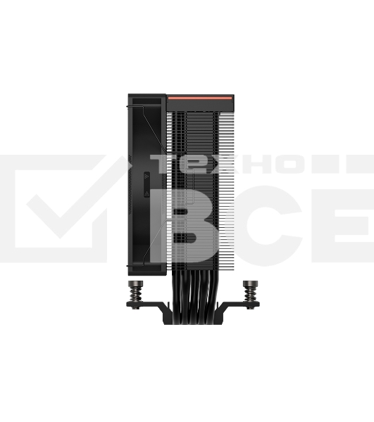 Устройство охлаждения (кулер) PcCooler RT500 Digital BK ARGB RT500-BKAWYL-GL черный 120мм алюминий+медь 2200rpm 32db 4-pin 240W