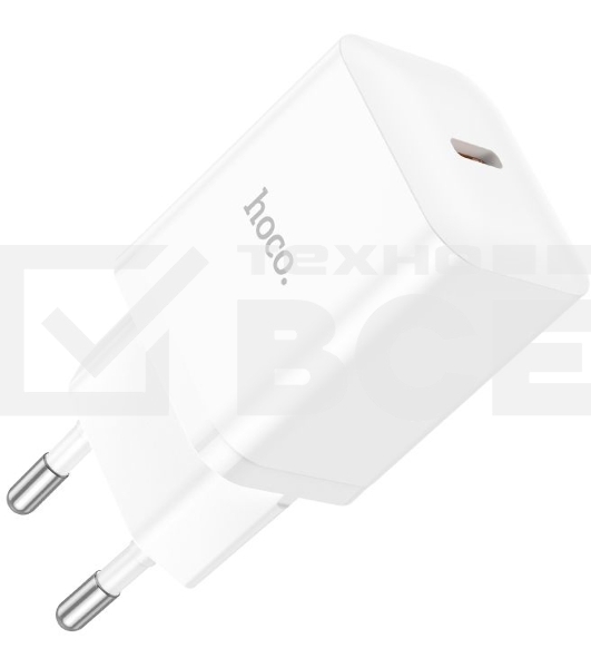 Сетевое зар./устр. Hoco N27 White 20W 3A+2.22A+1.67A (PD+QC+AFC) USB-C универсальное белый