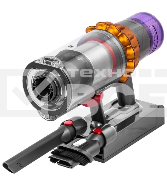 Пылесос вертикальный Dyson V15 Detect Absolute (SV47) желтый/никель, питание от аккумулятора, 220 Вт, уборка сухая, пылесборник 0.76 л, работа от АКБ max - 60 мин