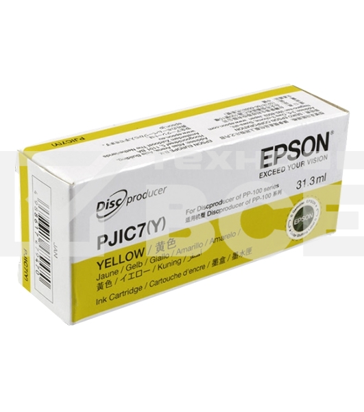 Картридж струйный EPSON PJIC7 желтый для Discproducer PP-100 (C13S020451/C13S020692)