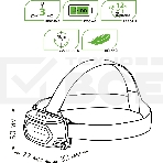 Фонарь налобный GAUSS GFL409 черный 5Вт лам.:светодиод. встроенный аккумулятор, фото3