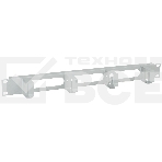 Кабельный органайзер ITK 19' 1U 4 кольца, серый, фото4