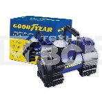 Компрессор GOODYEAR GY000102 GY-35L 35 л/мин Мощность - 168 Вт, Производительность - 35 л/мин, Максимальное токопотребление - 14 А, Максимальное давление - 7 Атм, Длина провода питания: 3 м, Длина воздушного шланга: 1 м. Сумка и набор переходников в комплекте., фото 1