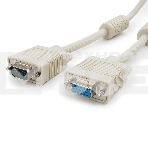 Кабель Gembird CC-PPVGAX-6,  Кабель удлинитель VGA Premium ,1.8м,15M/15F,тройн. экран,феррит. кольца,пакет     , фото3