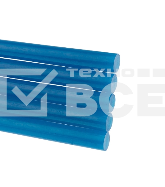 Клеевые стержни Rexant, Ø11 мм, 100 мм, синие, 6 шт., блистер