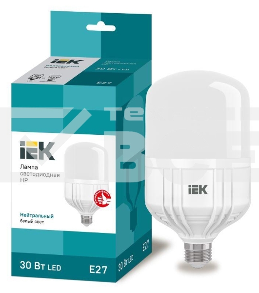 Лампа Iek LLE-HP-30-230-40-E27 светодиодная HP 30Вт 230В 4000К E27 IEK