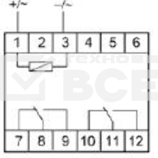 Реле промежуточное PK-2P/Un (монтаж на DIN-рейке 35мм 24В AC/DC 2х8А 2P IP20) F&F EA06.001.008