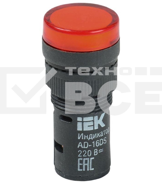Арматура светосигнальная AD-16DS 230В красн. ИЭК BLS10-ADDS-230-K04-16