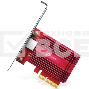 Сетевой адаптер 10 Gigabit PCI-E network adapter, 1 PCI Express 3.0 X4 interface, 1 100/1000/10000Mbps Ethernet port, come with Low-Profile and Full-Height Brackets