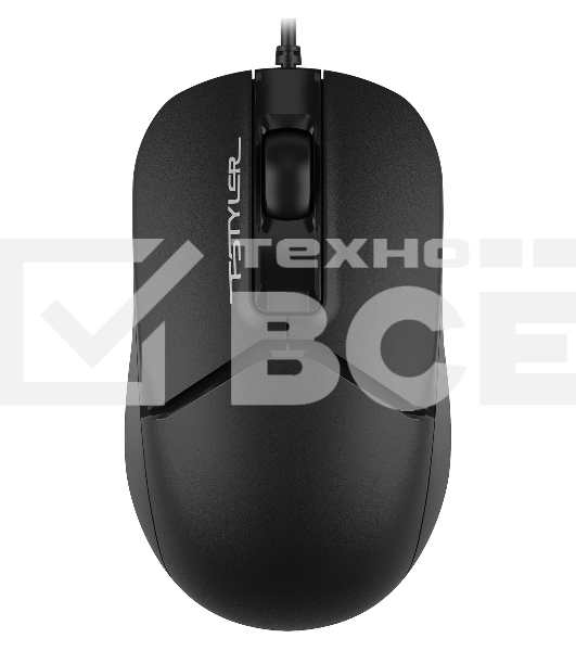 Мышь проводная A4Tech Fstyler FM12 черный, 1200 dpi, USB, кнопки - 3