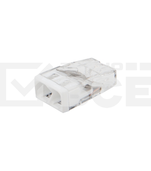 Экспресс-клемма Rexant СМК 2273-202, 2-проводная 0.5-2.5 мм², прозрачная, блистер (5 шт./уп.)