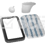 Паровая швабра Galaxy Line GL 6400, серебристый с черным, 1600 Вт, 0,6 л, 1 бар, регулятор мощности, время работы до 20 мин, макс. подача пара 35 г/мин, макс. температура нагрева 110°C, время нагрева до 30 с, индикатор работы и опустошения резервуара, аксессуары: мерный стакан, рамка для ковра, накладка из микрофибры, воронка, фото16