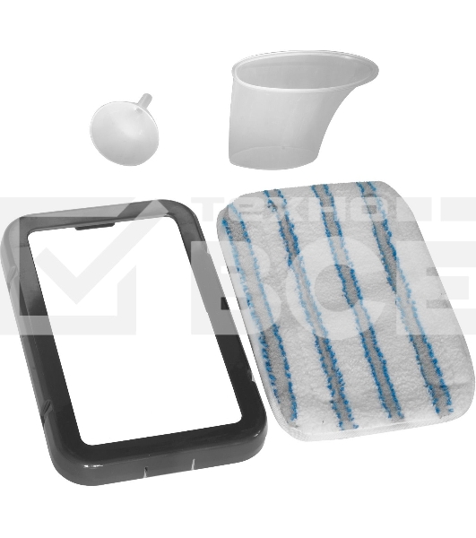 Паровая швабра Galaxy Line GL 6400, серебристый с черным, 1600 Вт, 0,6 л, 1 бар, регулятор мощности, время работы до 20 мин, макс. подача пара 35 г/мин, макс. температура нагрева 110°C, время нагрева до 30 с, индикатор работы и опустошения резервуара, аксессуары: мерный стакан, рамка для ковра, накладка из микрофибры, воронка