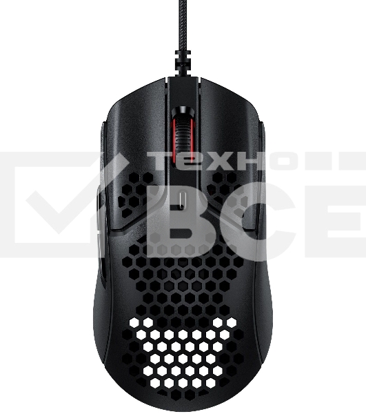 Мышь проводная HyperX Pulsefire Haste черный, 16000 dpi, USB, кнопки - 6