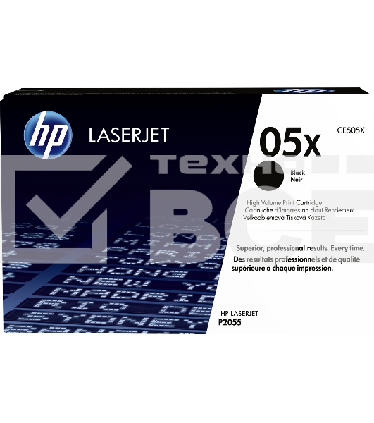 Картридж лазерный HP CE505X черный для LJ P2055 6500стр.