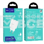 Зарядное устройство HOCO C80A Plus Rapido PD20W+QC3.0, 1xType-C, 1xUSB, белый, фото 1