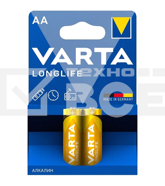 Батарейки VARTA Long Life AA блистер 204106101412