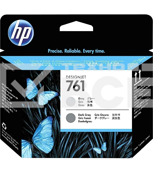 Картридж струйный HP 761 CH647A темно-серый/серый печатающая головка для HP DJ T7100