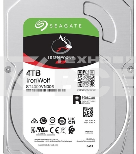 Жесткий диск Seagate 4TB Ironwolf (ST4000VN006) {SATA 6.0Gb/s, 7200 rpm, 256mb buffer, 3.5