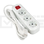 Удлинитель EKF UBA16-310-3-02i 'Эксперт' 3 гнезда 2 метра 16А/3,5 кВт с выключателем и заземлением ПВС 3х1 EKF PROxima, фото7