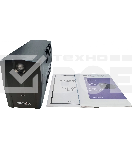 Источник бесперебойного питания Импульс Юниор Смарт 600 360Вт 600ВА черный