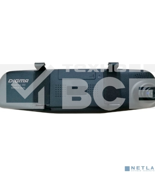 Видеорегистратор Digma FreeDrive 303 MIRROR DUAL черный 1.3Mpix 1080x1920 1080p 120гр.